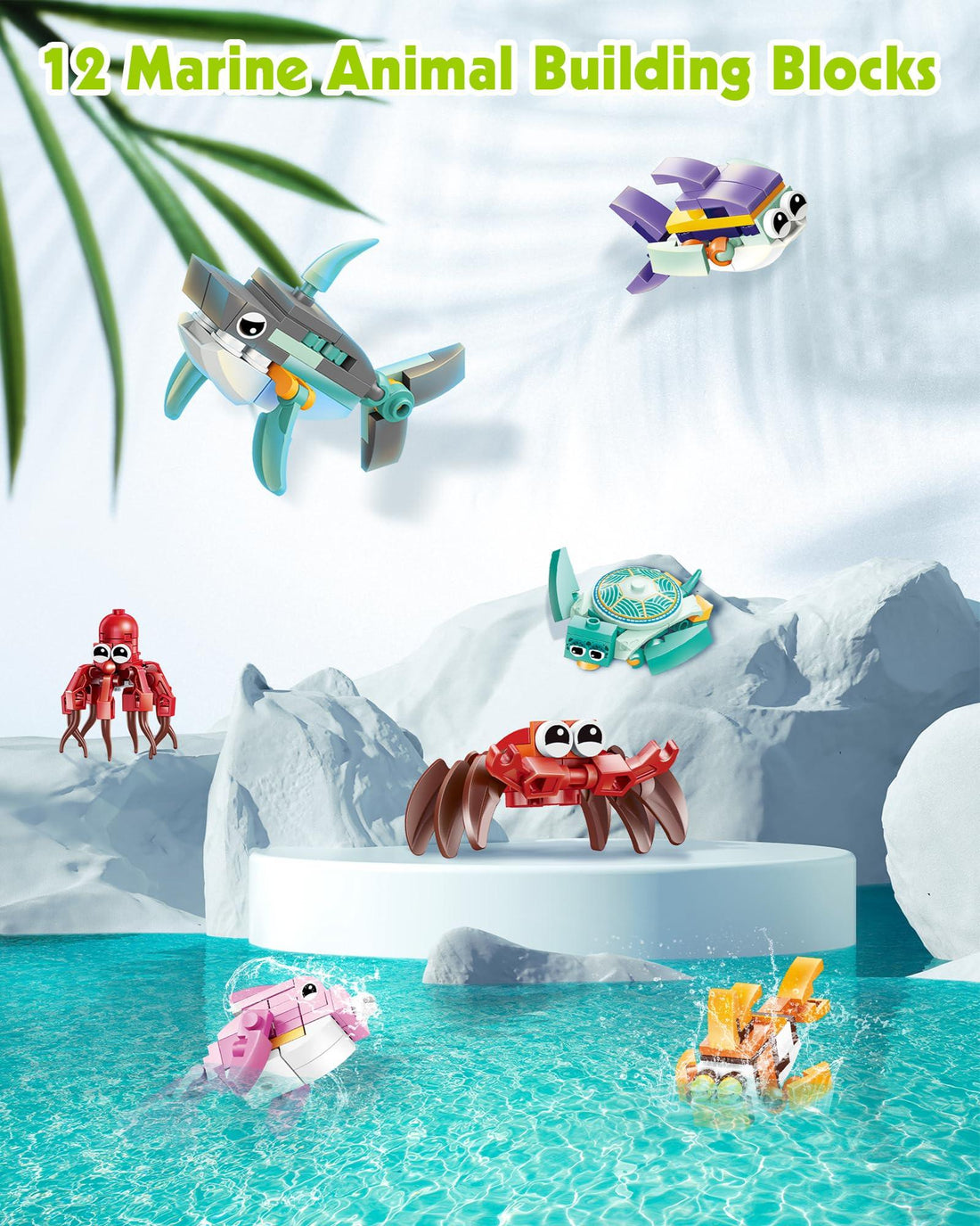 647 Piece Marine Animals and Insects Building Blocks Set