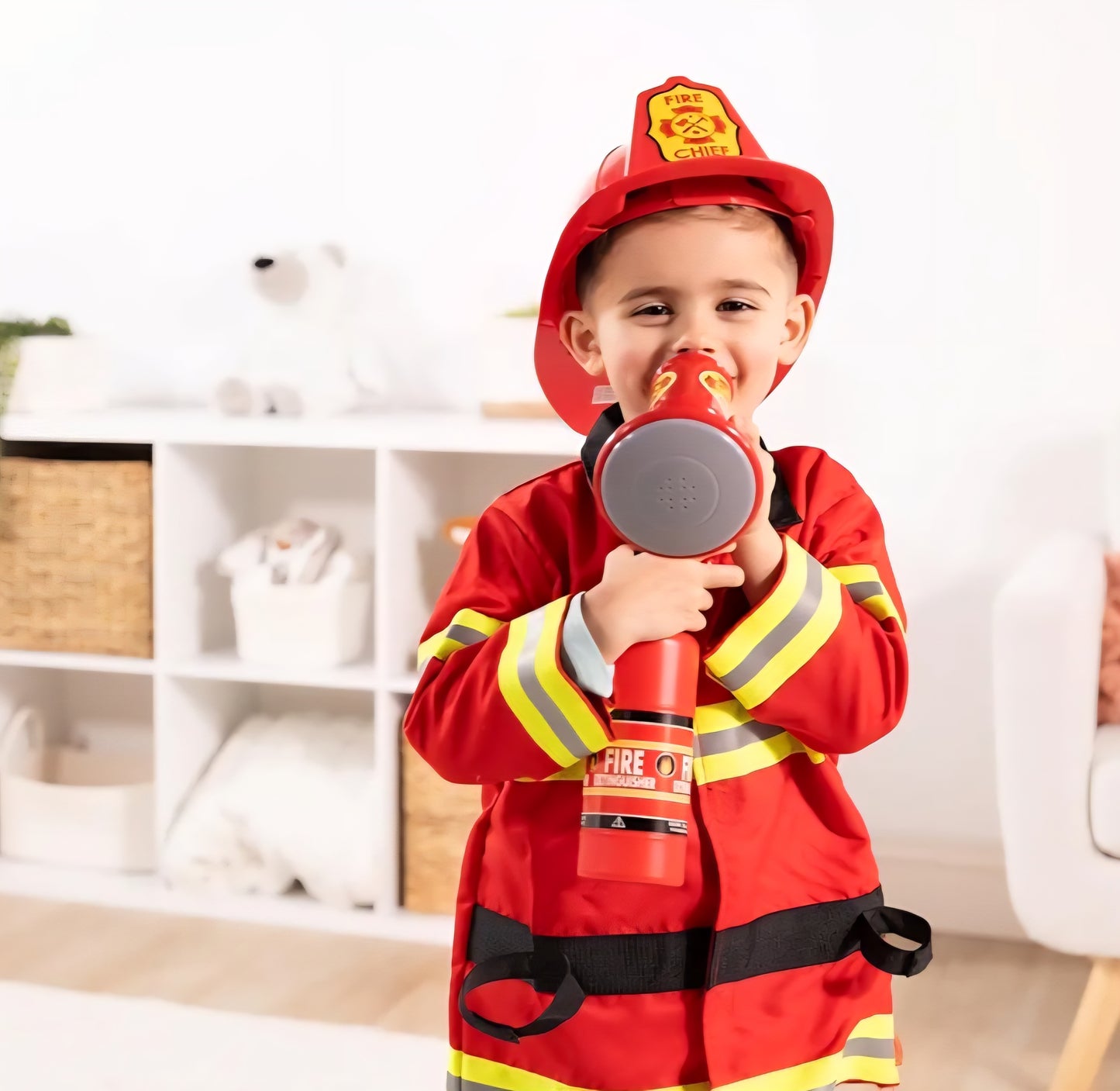 Toddler/Kids DressUp FireFighter Costume 3+