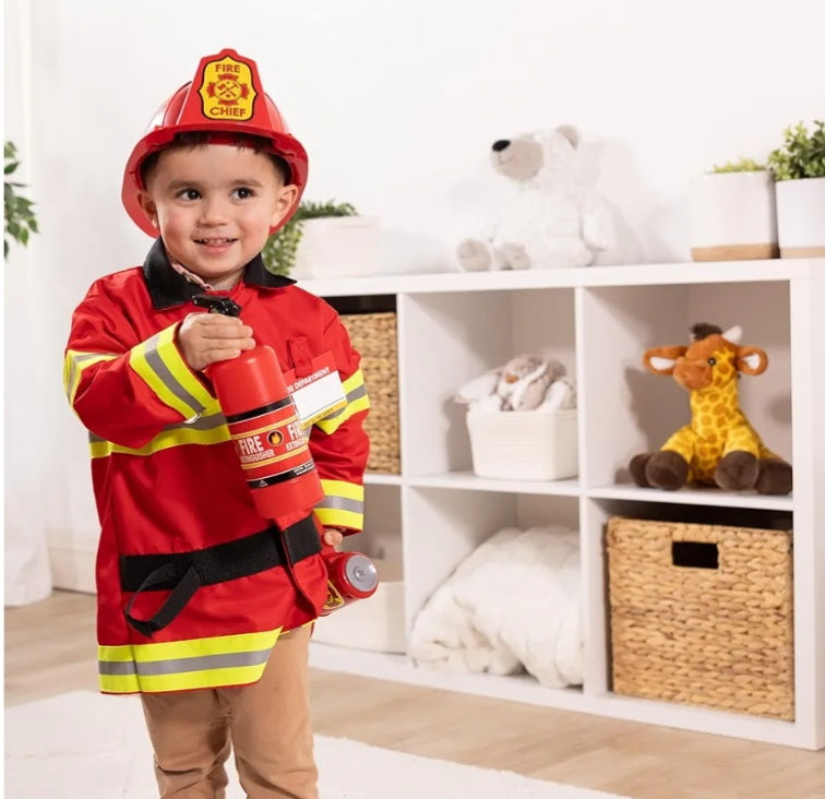 Toddler/Kids DressUp FireFighter Costume 3+